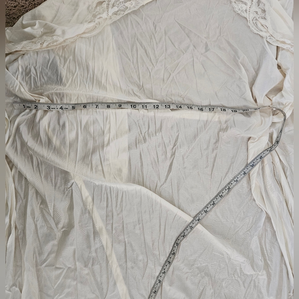 Olga Vintage Rare Cream Nightgown With Robe - Picture 14 of 15